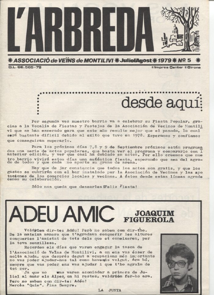 Num. 5 Juliol-Agost 1979