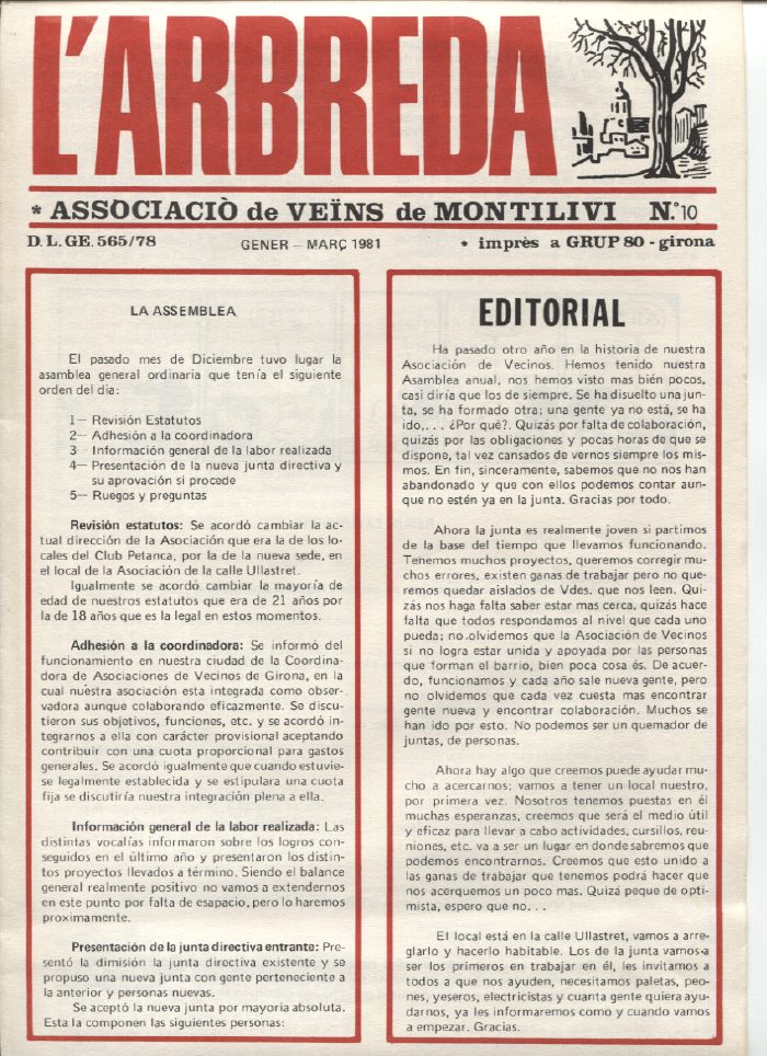Num. 10 Gener-Març 1981